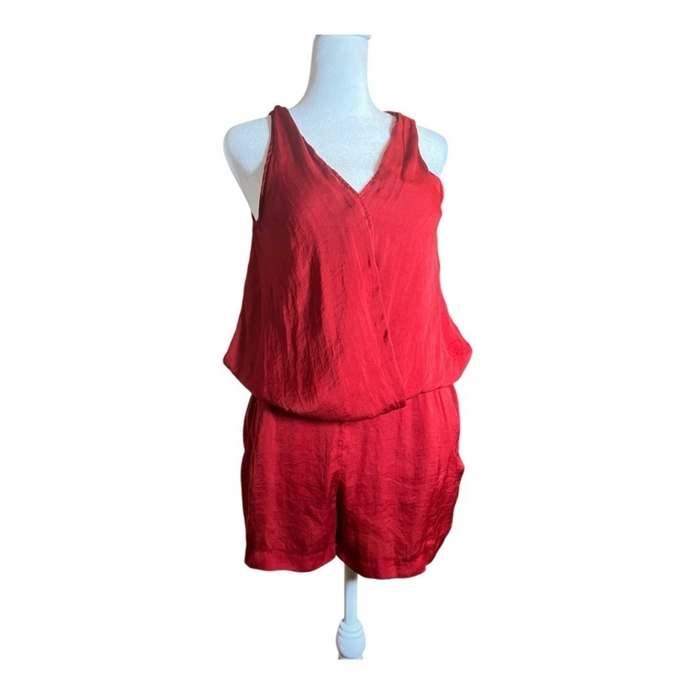 Women’s Zara Red Romper XS Lightweight Resort